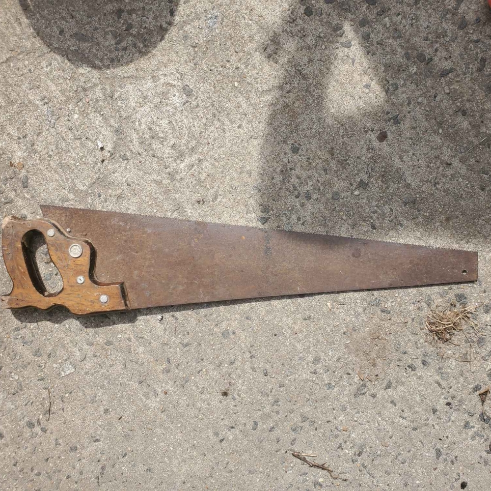 Antique disston and son saw